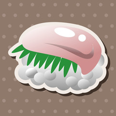 Japanese food sushi theme elements