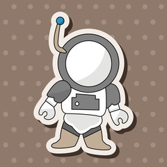 Space astronaut theme elements
