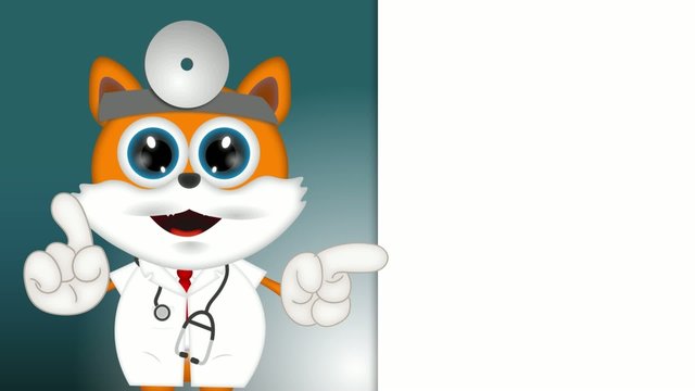 Marvin Cat Pet Veterinarien Cartoon Animal funny