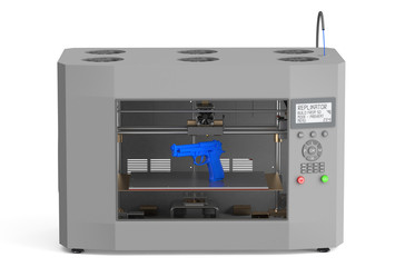 3d printer with  gun