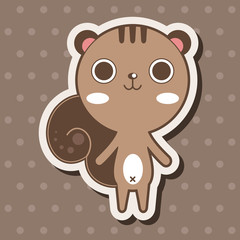 animal squirrel cartoon theme elements