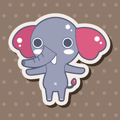 animal elephant cartoon theme elements