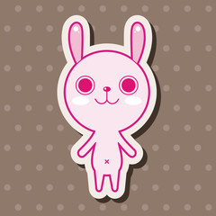 animal rabbit cartoon theme elements