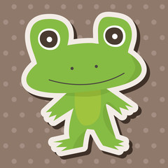 animal frog cartoon theme elements