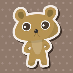 animal bear cartoon theme elements