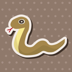 animal snake cartoon theme elements