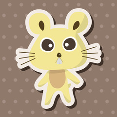 animal mouse cartoon theme elements