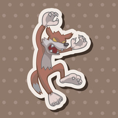 bizarre monster fox theme elements