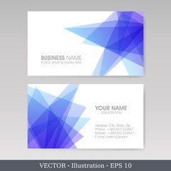 Business Card Set. Vector illustration