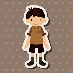 people character theme elements
