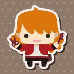 hair designer theme elements