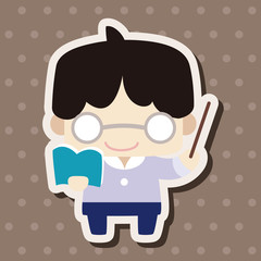 person character teacher theme elements