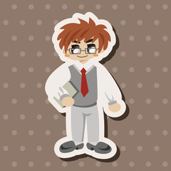 student cartoon theme elements