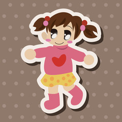 family girl character theme elements