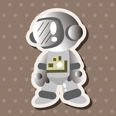 Space astronaut theme elements