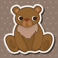 animal bear cartoon theme elements