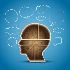 head - think book shelf