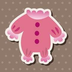 Baby clothes theme elements