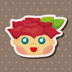 flower elf theme elements