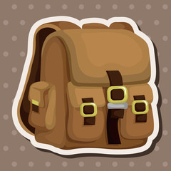 travel bag theme elements