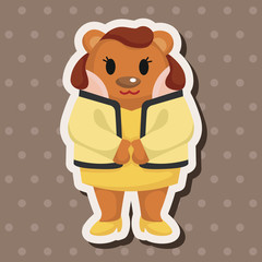 bear cartoon theme elements
