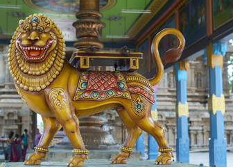 Durga in Sakthi avatar at Mahalingeswarar Temple.