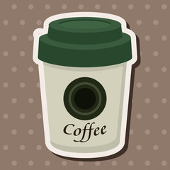 takeaway coffee theme elements