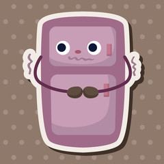 Home appliances theme refrigerator elements