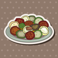 Italian food theme elements