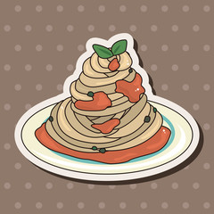 Italian food theme elements