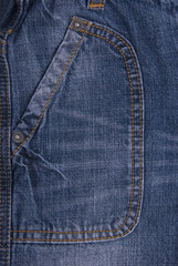 Fototapeta premium Blue jeans pocket