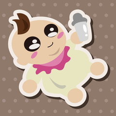 person character baby theme elements