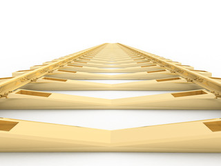 Railway extension in the dawn 6