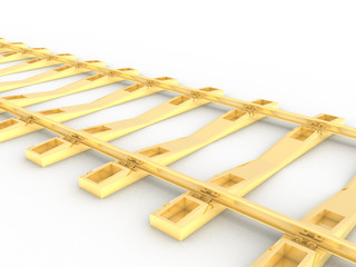 Railway extension in the dawn 8