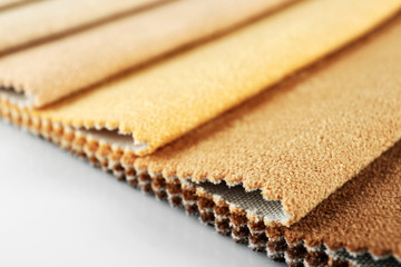 Scraps of colored tissue close up