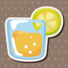 juice drink theme elements