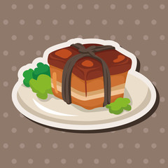chinese food theme elements