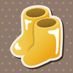 Fishing boot theme elements