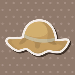 Fishing hat theme elements