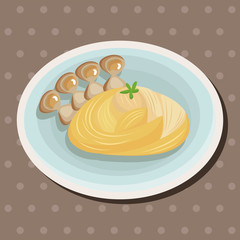 Italian food theme elements