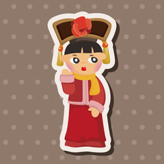 Chinese people theme elements