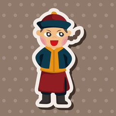 Chinese people theme elements