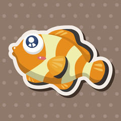 sea animal fish cartoon theme elements