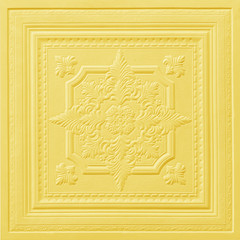 Patterns on the ceiling gypsum sheets