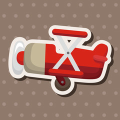 transportation airplane theme elements