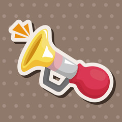 birthday horn theme elements