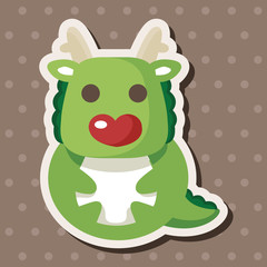 animal dragon cartoon theme elements