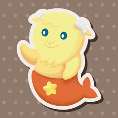 Constellation Capricorn theme elements