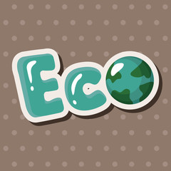 Environmental protection concept theme elements; Protect our env