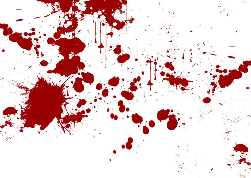 vector red abstract brush stroke and splatter background